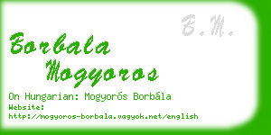 borbala mogyoros business card